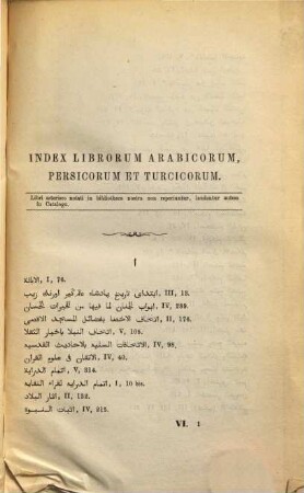 Catalogus codicum orientalium Bibliothecae Academiae Lugduno-Batavae. 6,1