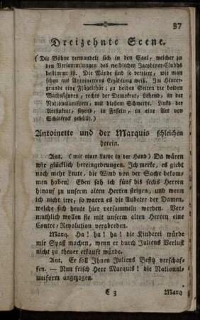 Dreizehnte Scene. - Achtzehnte Scene.