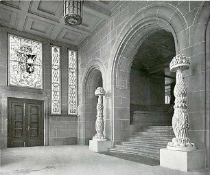 Billing, Hermann; Kiel (Schleswig-Holstein); Rathaus - Eingangshalle