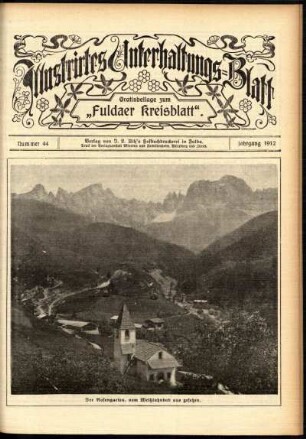 Ausgabe vom Sonntag, den 03. November 1912.