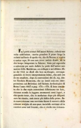 Intorno ad alcune iscrizioni antiche di Salerno