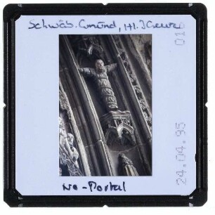 Schwäbisch Gmünd, Heilig-Kreuz-Münster : Nordportal am Chor
