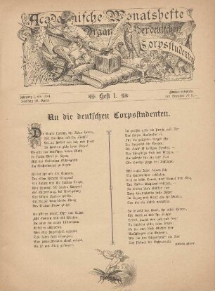 Heft 1 - Heft 4. 26. April - 26. Juli 1884