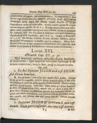 Locus XVI.