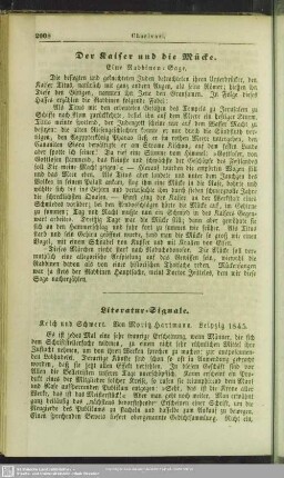 Der Kaiser und die Mücke - eine Rabbinen-Sage