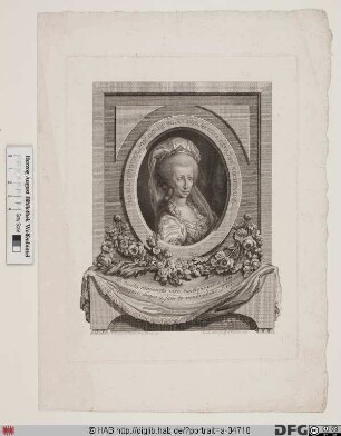 Bildnis Maria Ludovica, römisch-deutsche Kaiserin, geb. Infantin von Spanien