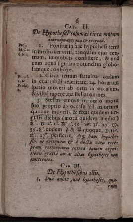 Cap. III. De Hypothesibus aliis