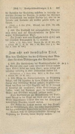 Zum acht und dreyßigsten Titel