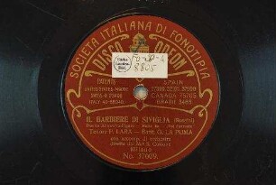 Il barbiere di Siviglia : Duetto Almaviva-Figaro - parte Ia - "Voi dovreste" / (Rossini)