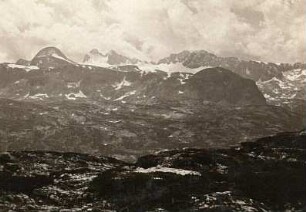 Dachsteingebirge/Österreich. Dachsteinstock. Blick von der Dachsteinaussicht