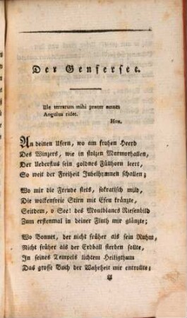 Friedrich Matthissons Gedichte