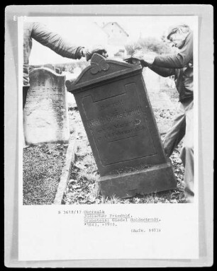 Grabstein von Giedel Goldschmidt, gestorben 1910