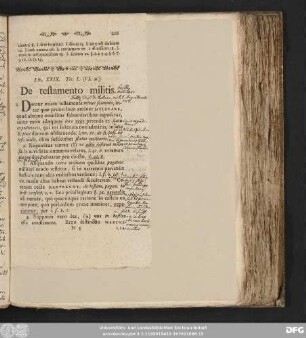 Tit. I. (VI. 21.) De testamento militis.