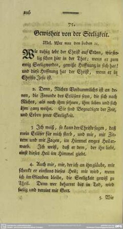 75. Gewisheit von der Seeligkeit