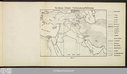 Vorderer Orient: Volkstumsverhältnisse.