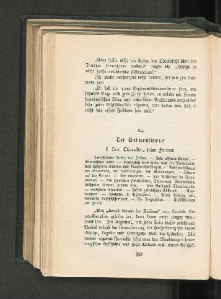 XX. Der Antisemitismus
