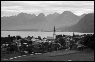 St. Gilgen: Blick auf St. Gilgen und Wolfgangsee