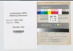 Entnazifizierung Karl Harnoth , geb. 11.12.1903 (Finanzsekretaer)