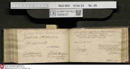 Stammbuch des Gottfried Crusius (Cruse) aus Stendal