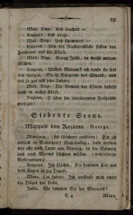 Siebente Scene. - Zwölfte Scene.