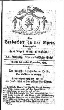 39. Stueck, 30. September 1822