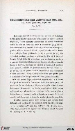 2: Delle scoperte principali avvenute nella prima zona del nuovo quartiere Esquilino, [2]