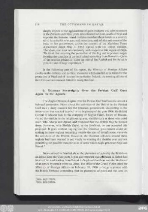 3. Ottoman Sovereignty Over the Persian Gulf Once Again on the Agenda