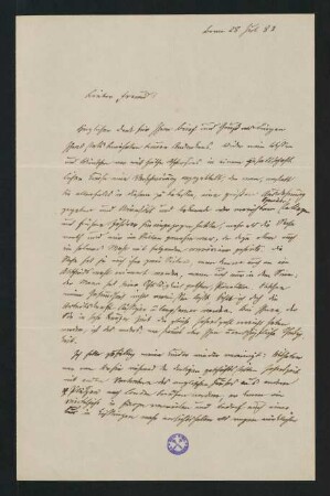 Brief vom 28. Juli 1882