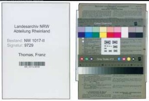 Entnazifizierung Franz Thomas , geb. 21.10.1895 (Arbeiter)