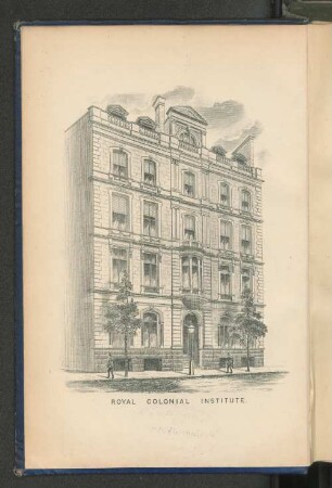 Illustration of Institute Building. : Royal Colonial Institute.