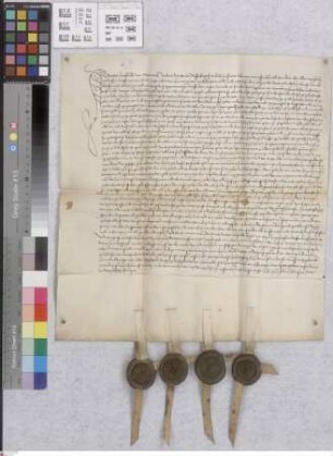 Pfungstadt: Verkauf Diethers v. Landschad über benannte Güter zu Pfungstadt an die v. Frankenstein