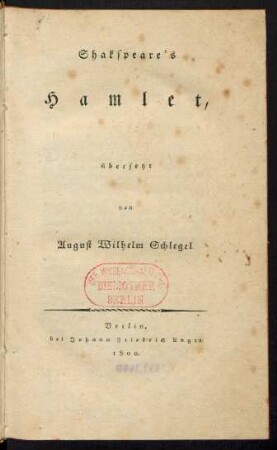 Shakspeare's Hamlet