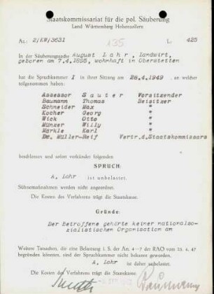 Lahr, August