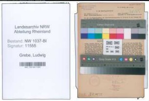 Entnazifizierung Ludwig Grebe , geb. 03.10.1904 (Feuerwehrmann)