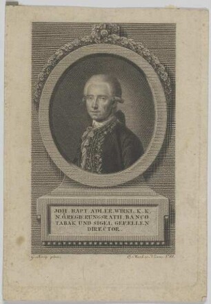 Bildnis des Joh. Bapt. Adler