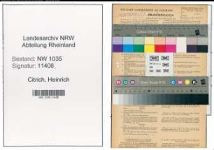Entnazifizierung Heinrich Citrich , geb. 04.02.1906 (Schlosser)