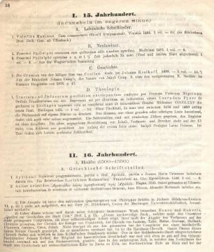 A. Griechische Schriftsteller.