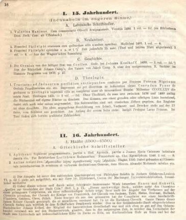 A. Griechische Schriftsteller.