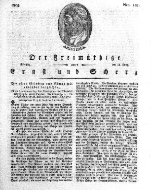 Nro. 121, Dienstag, den 18. Juny 1805
