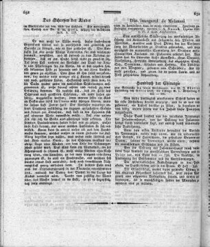 Das Schreien der Kinder im Mutterleibe vor dem Risse der Eihäute : Ein monographischer Versuch / von Carl Gustav Hesse . - Leipzig : Brockhaus, 1826.
