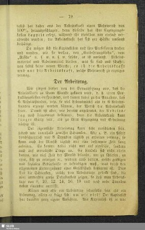 Der Arbeitstag