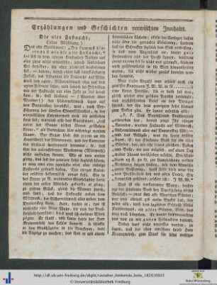 Erzählungen und Geschichten vermischten Innhalts.