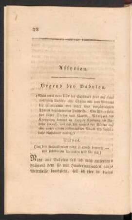Gegend bey Babylon.