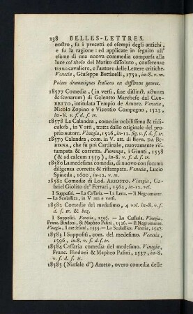 238-291, Poetes dramatiques Italiens en differens genres