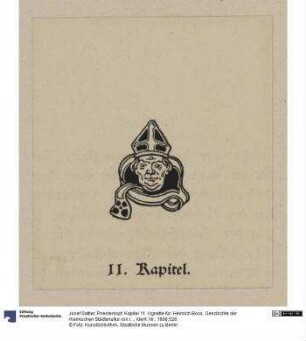 Priesterkopf. Kapitel 11. Vignette für: Heinrich Boos. Geschichte der rheinischen Städtekultur von ihren Anfängen bis zur Gegenwart mit besonderer Berücksichtigung der Stadt Worms. Berlin: Stargardt 1897