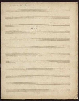 Quartett für Piano-Forte Violine, Viola & Violoncelle [Hs. Stimmensatz, autograph.]