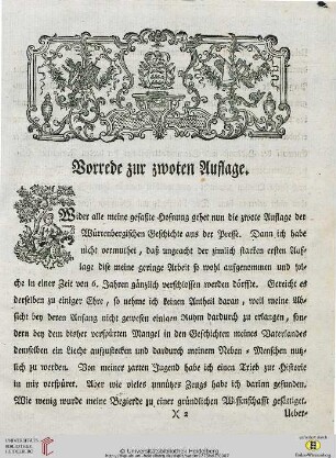 Vorrede zur zwoten Auflage