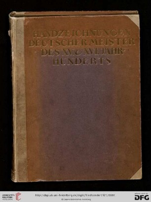 Handzeichnungen deutscher Meister des 15. und 16. Jahrhunderts
