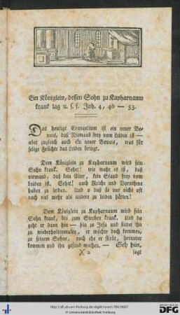 Eine Predigt auf den XX. Sontag nach Pfingsten.