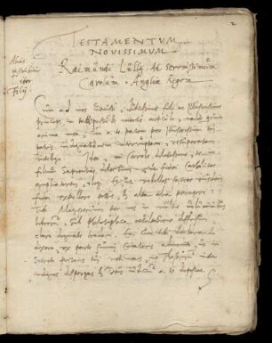 Ps.-Raimundus Lullus: Testamentum Novissimum Raimundi Lullii